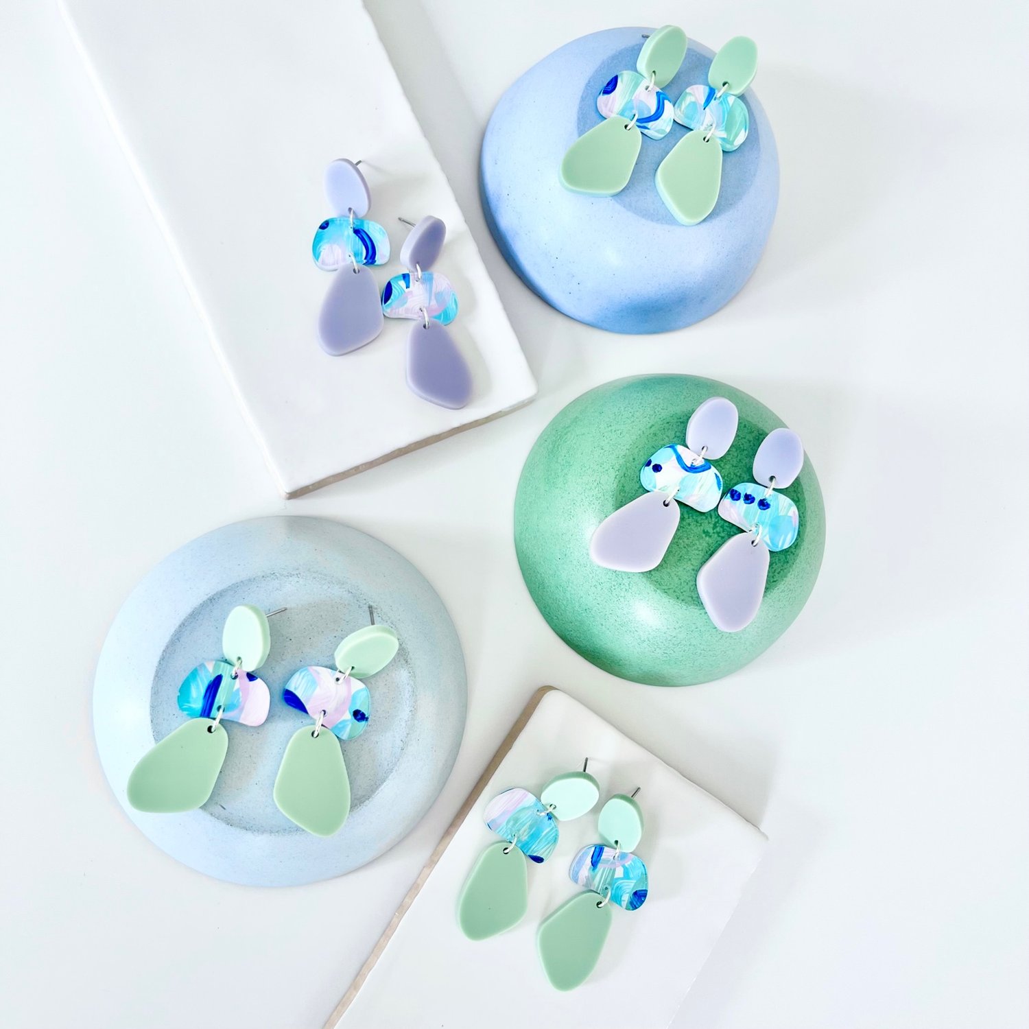 Image of Dainty Dancing (hand painted) Dangles