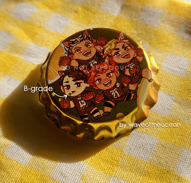 HQ!! MSBY Bottle Cap Pins