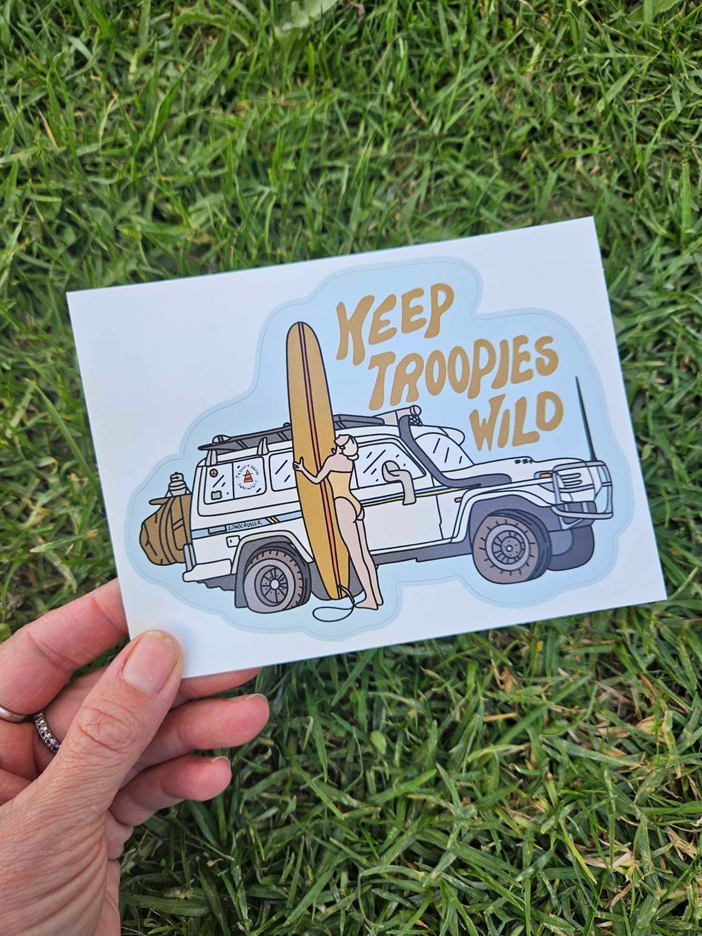 Image of Keep Troopies Wild Vinyl Sticker