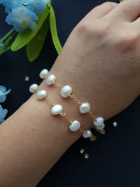 Image 5 of Freshwater Nugget Pearl Bracelet | Zemfira