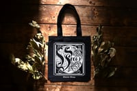 Image 1 of "Vegan" tote bag small black