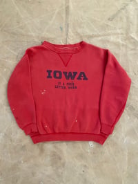 Image 2 of 50s FADED RED SINGLE-V IOWA SWEATSHIRT