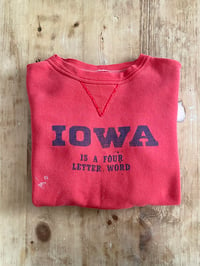 Image 1 of 50s FADED RED SINGLE-V IOWA SWEATSHIRT