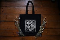 Image 3 of "Vegan" tote bag very large black