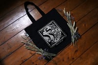 Image 4 of "Vegan" tote bag very large black