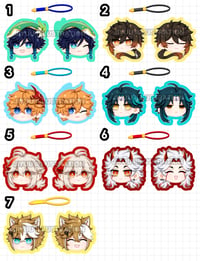 Genshin Phone Charms - Set 1