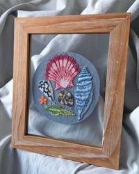 Image 1 of Seashells Framed Embroidery