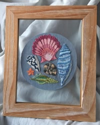 Image 3 of Seashells Framed Embroidery