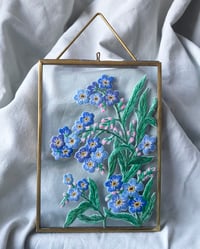 Image 1 of Forget-me-not Framed Embroidery 
