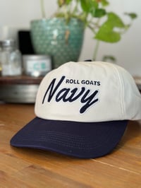 Navy Roll Goats Lid