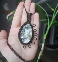 Image 1 of Black Tree Agate Pendant