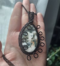 Image 2 of Black Tree Agate Pendant