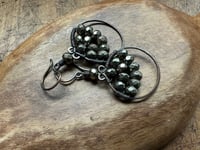 Image 3 of Hematite earrings/ n5