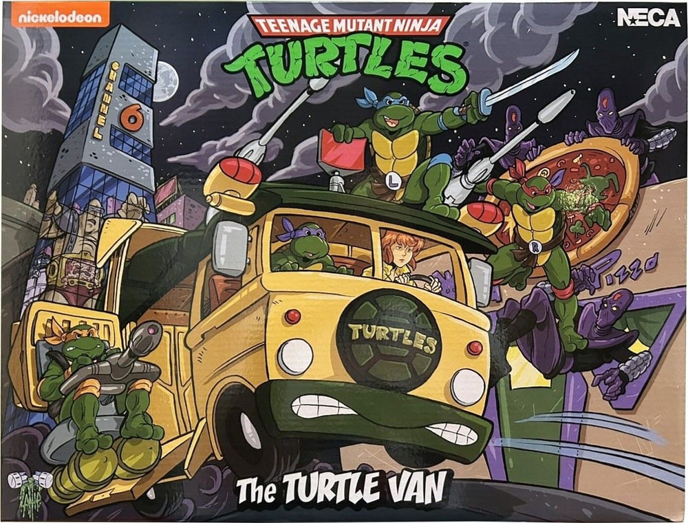 NECA Teenage Mutant Ninja Turtles Cartoon Party Wagon 