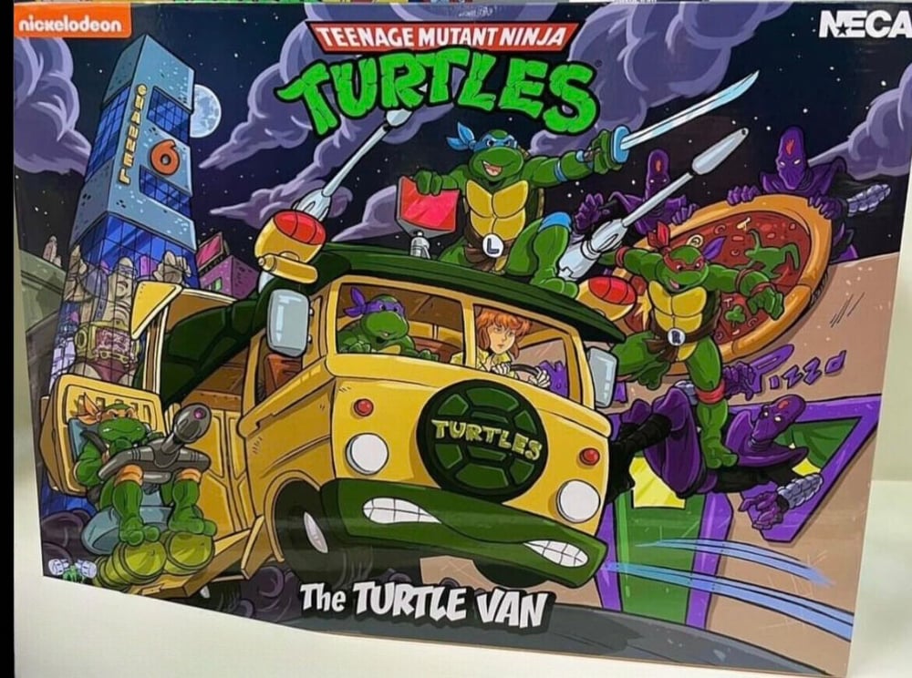 NECA Teenage Mutant Ninja Turtles Cartoon Party Wagon 