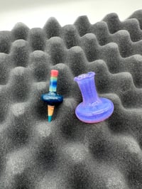 Image 1 of Sherbet Glass Perfume Dabber Set