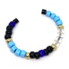 Glass Pony Bead Chunky Cuff (Sing the Blues)
