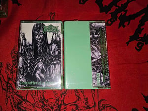 Image of The Deadflesh Architect Incubation of a Prophecy Green Sea Green Audio Cassette Tape