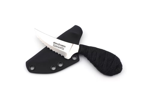 Image of Shivworks Clinch Pick Double Edge Serrated (Black Cord)