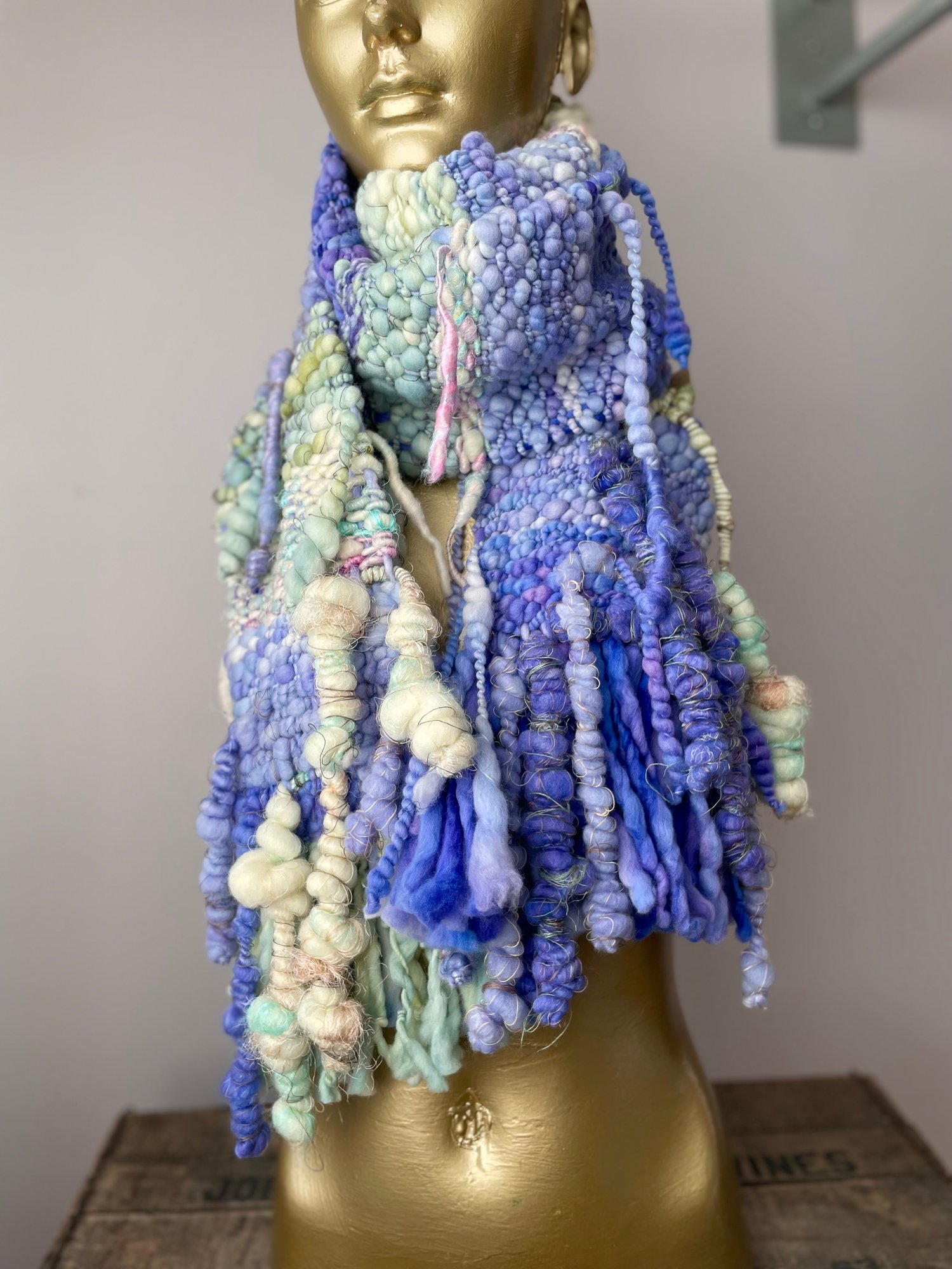 Image of Long Periwinkle Scarf reserved