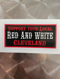 Black Red n White Sticker