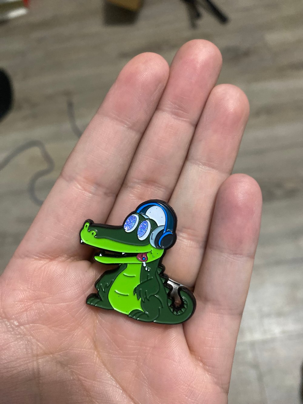 Trippy Gator Pin