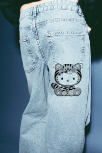 Image 1 of Hello Kitty Baggy Jeans
