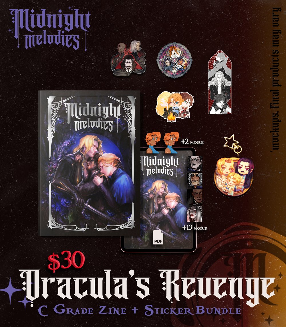 Image of Dracula's Revenge ~ Zine & Sticker Bundle