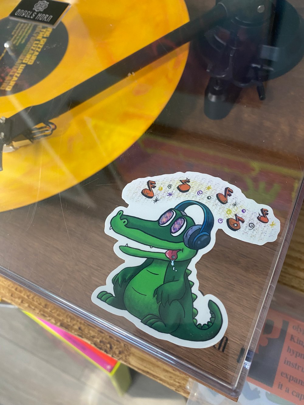 Trippy Gator Slap Sticker