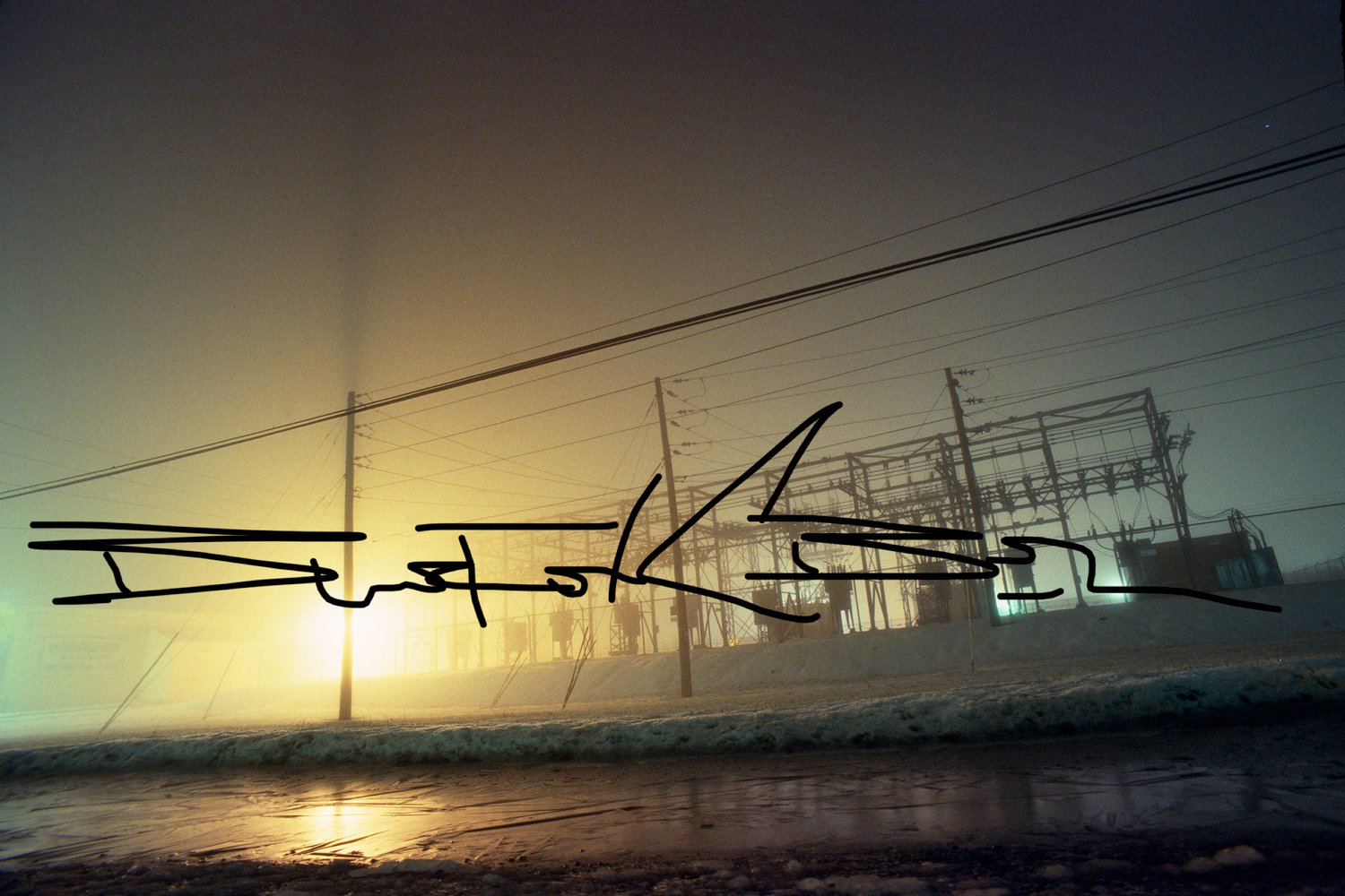 Image of Photo 003: Power Relay Station in Snow and Ice.