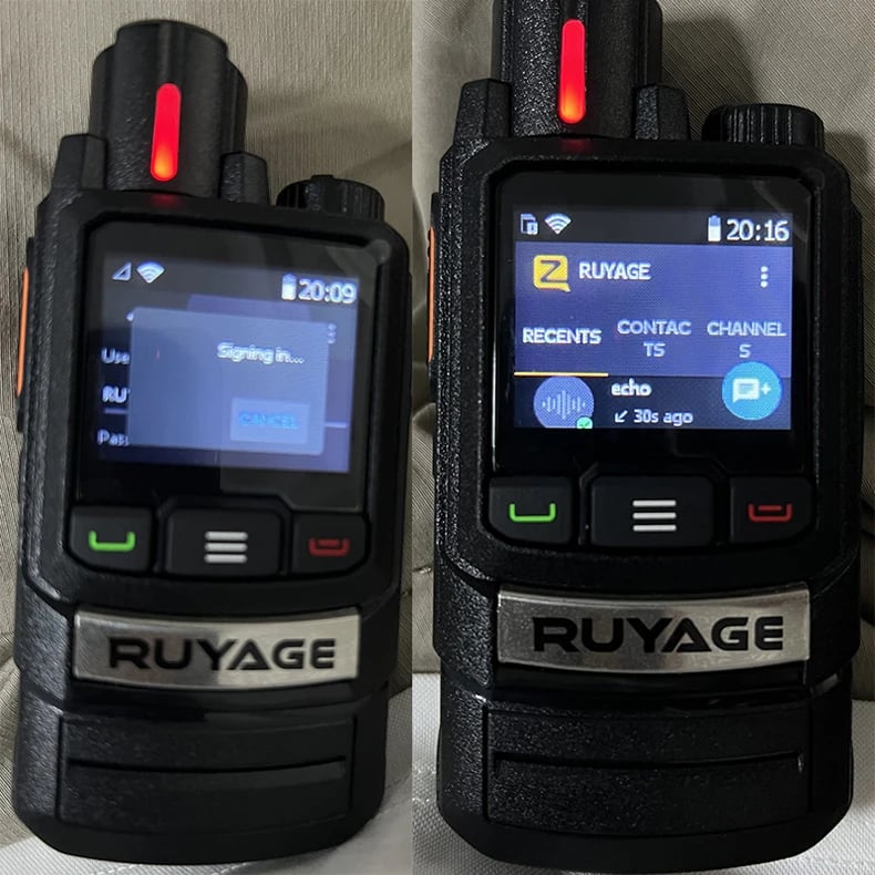 Ruyage ZL20 Zello Walkie Talkie 4g Radio With Sim Card Wifi Bluetooth For Long Range 