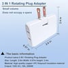  Rotatable Socket Converter 3 in 1 US Extension Plug Multi-Plug Mini Slim Wireless Outlet Adapter 
