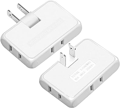 Rotatable Socket Converter 3 in 1 US Extension Plug Multi-Plug Mini Slim Wireless Outlet Adapter