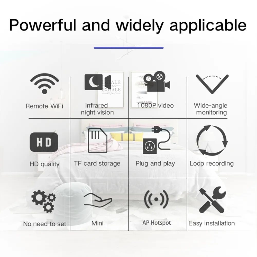 HD 1080P Mini ip Cam XD WiFi Night Vision Camera IR-CUT Motion Detection Security Camcorder HD Video
