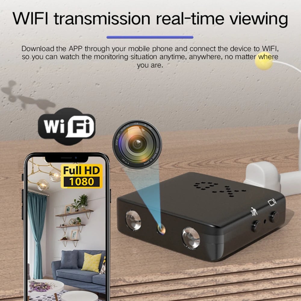 HD 1080P Mini ip Cam XD WiFi Night Vision Camera IR-CUT Motion Detection Security Camcorder HD Video