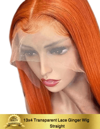 Image 1 of 13x4 Ginger Transparent Lace Wigs