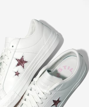Image of CONVERSE X TURNSTILE_ONE STAR PRO :::WHITE:::