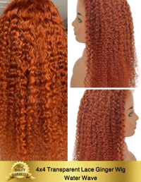 Image 2 of Water Wave 4x4 Transparent  Lace Wig 
