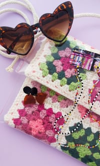 Image 1 of The Granny square crochet cross body bag