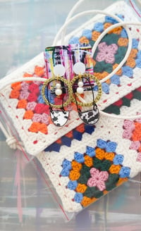 Image 4 of The Granny square crochet cross body bag