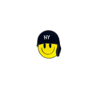Baseball Smiley (NYC) pin