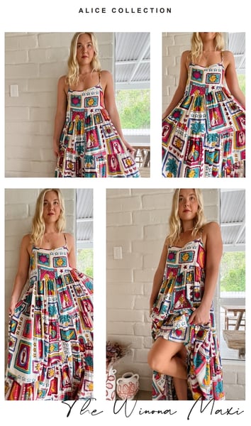 Image of Alice Print Winona Maxi Dress. By JAASE 