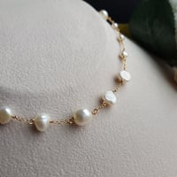 Image 2 of Freshwater Nugget Pearl Necklace 1 | Zarina