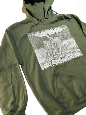 Image of Carcass " Flesh Ripping Sonic Torment " Hoodie Miltary green hooded Sweatshirt