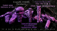 Image 2 of CrazyAL Tiki #1 - 25th Anniversary Pendant - Violet Edt. of 10 