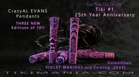 Image 1 of CrazyAL Tiki #1 - 25th Anniversary Pendant - Violet Edt. of 10 