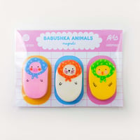 Image 1 of Babushka animals magnets