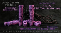 Image 1 of CrazyAL Tiki #2 - 25th Anniversary Pendant - Violet Edt. of 10 