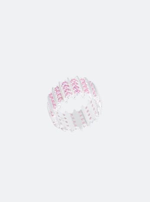 Image of MIDNIGHT FACTORY - Talon Eternity Ring V2 (Pink)