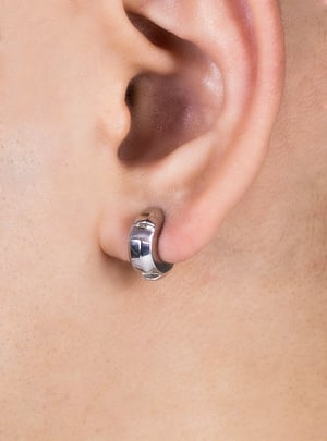 Image of MIDNIGHT FACTORY - Chuck-Nut Huggie Earrings